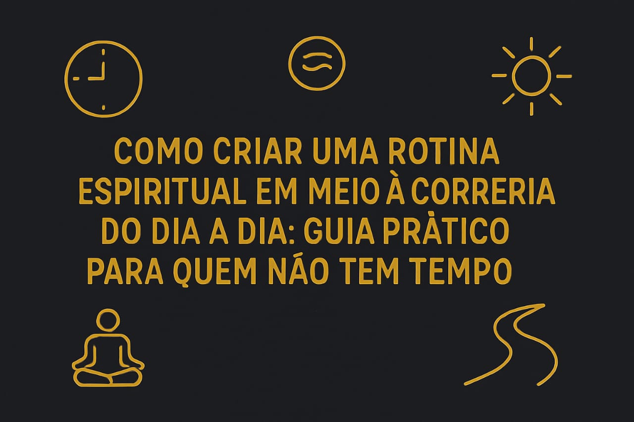 Como Criar uma Rotina Espiritual em Meio à Correria do Dia a Dia